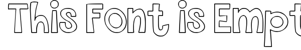 This Font is Empty font preview